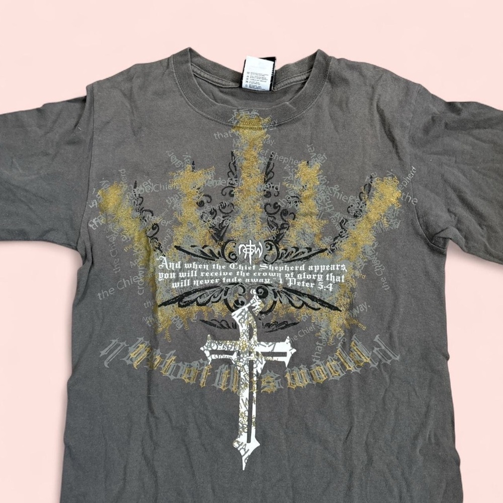 Men's Graphic Tee with Cross Design